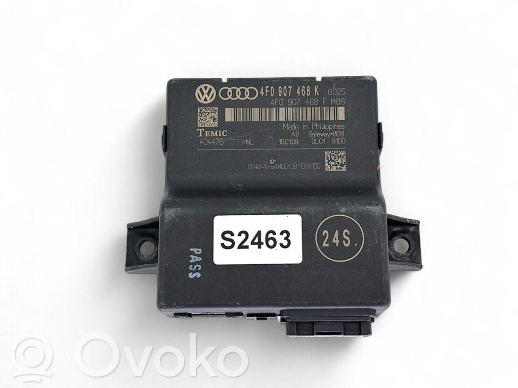 Audi A6 S6 C6 4F Gateway control module 