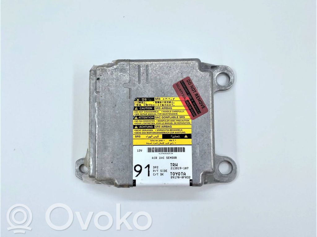 Toyota Corolla Verso E121 Airbag control unit/module 