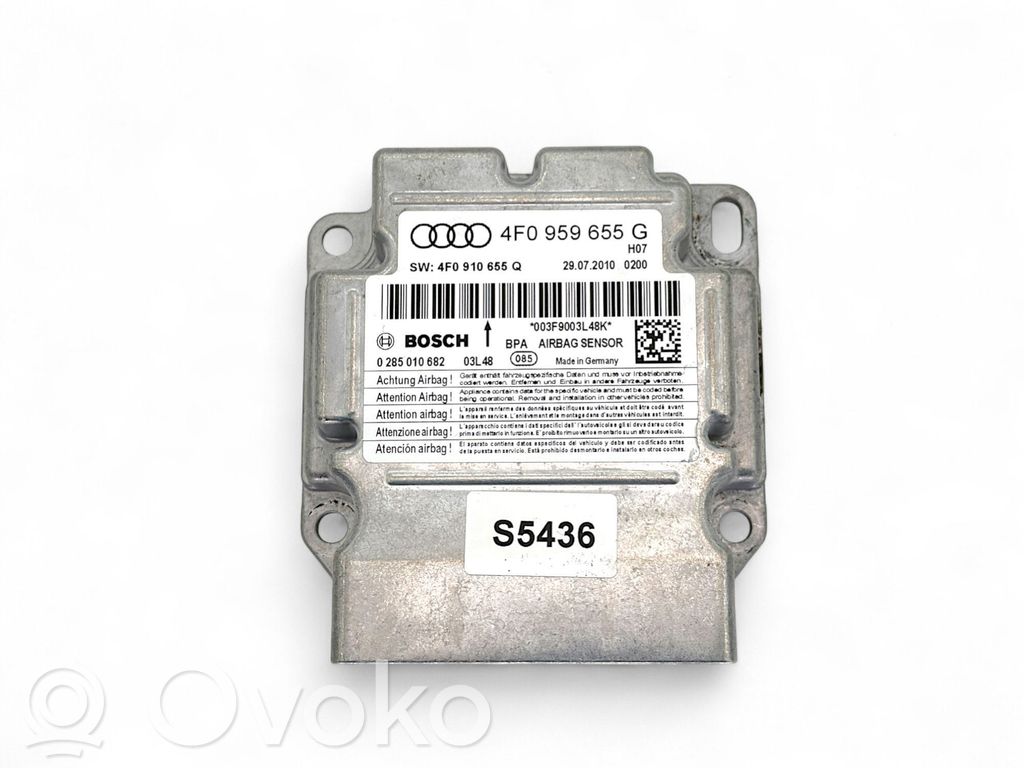 Audi A6 S6 C6 4F Airbag control unit/module 