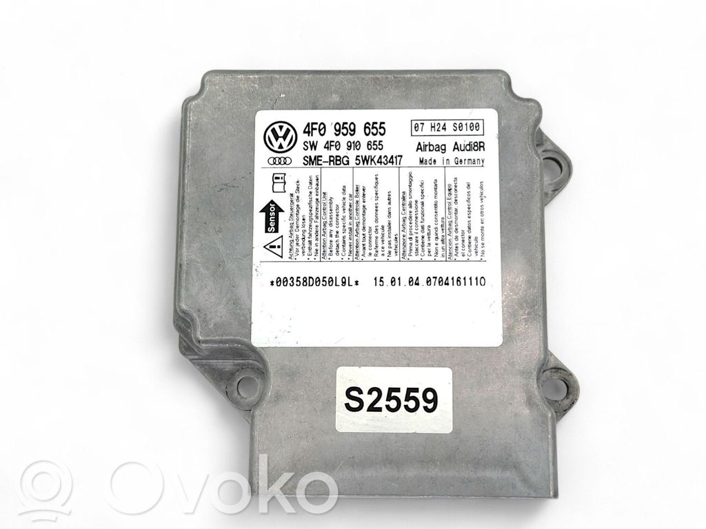 Audi A6 S6 C6 4F Airbag control unit/module 