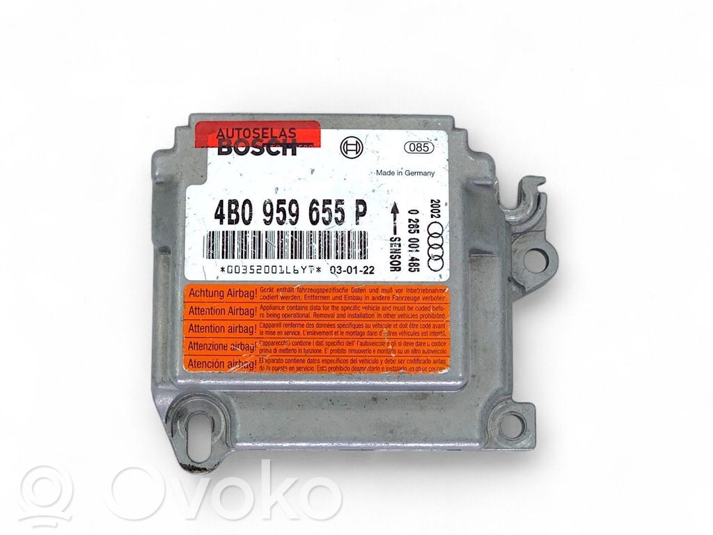 Audi A6 Allroad C5 Airbag control unit/module 