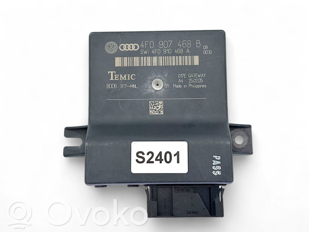Audi A6 S6 C6 4F Gateway control module 