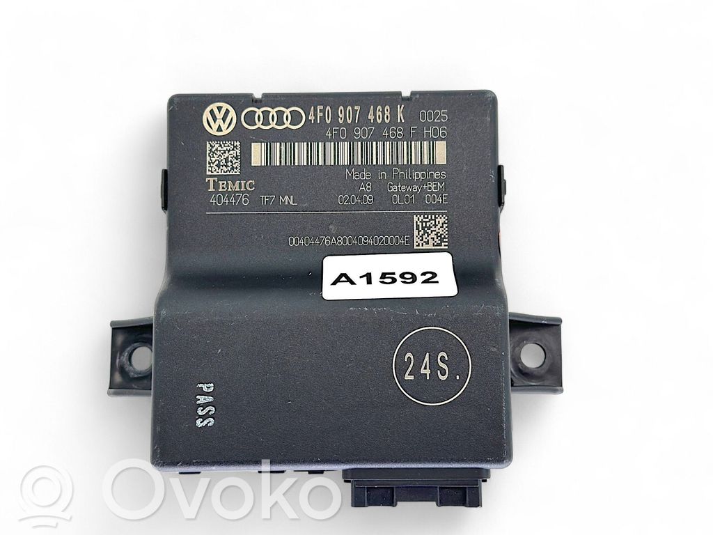 Audi A6 S6 C6 4F Gateway control module 