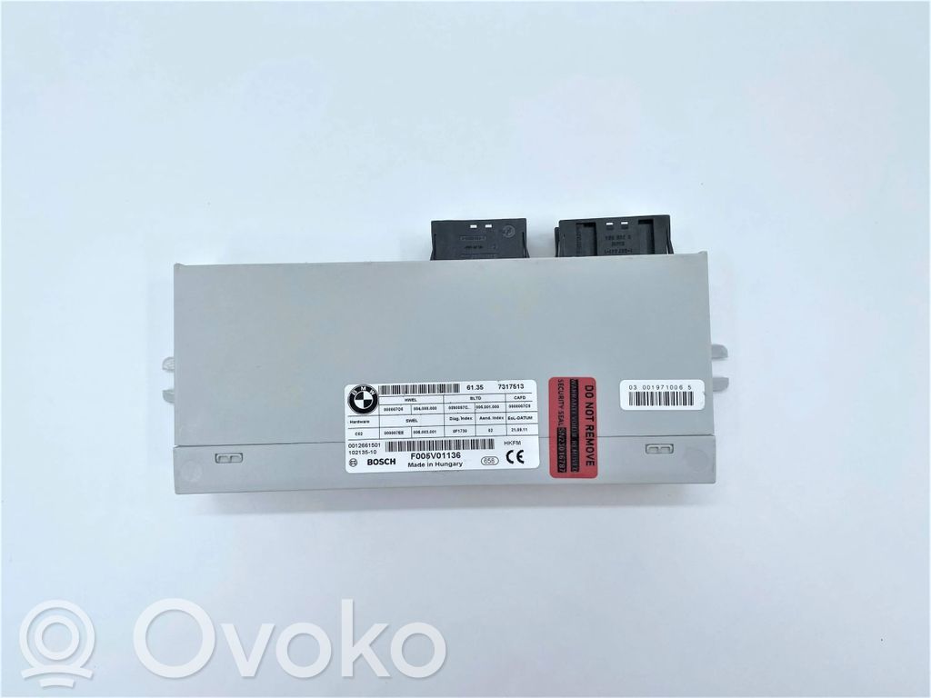 Sterownik / Moduł elektrycznej klapy tylnej / bagażnika   61357317513,7317513,61357327888,0012661501,61357266666,61357276758,61357304902,61357333939,61357365901,7266666,7276758,7304902,7327888,7333939,7365901,F005V01136