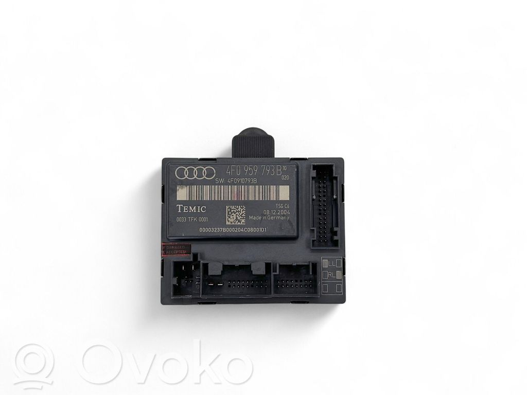 Audi A6 S6 C6 4F Unitate/modul comandă uși 