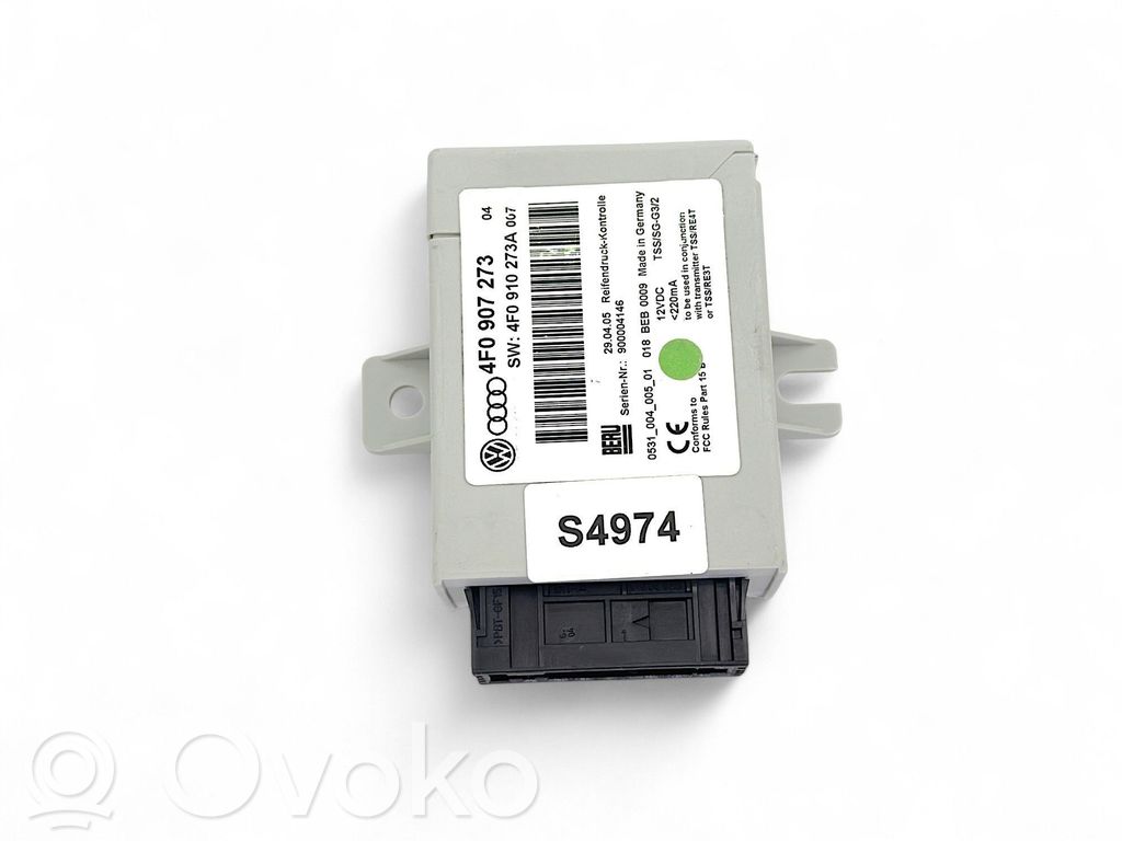 Audi A6 S6 C6 4F Padangų slėgio valdymo blokas 