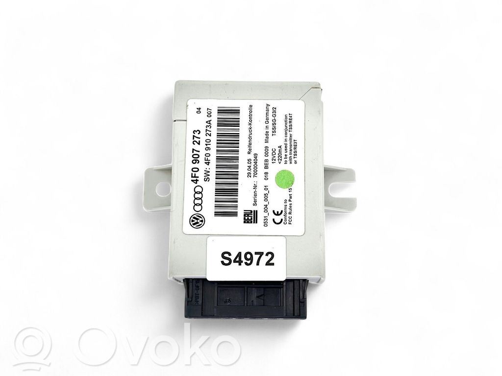 Audi A6 S6 C6 4F Padangų slėgio valdymo blokas 
