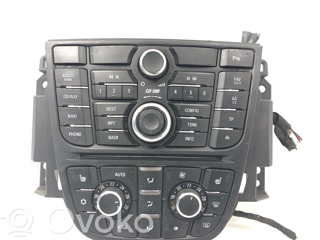 Opel Astra J Climate control unit 