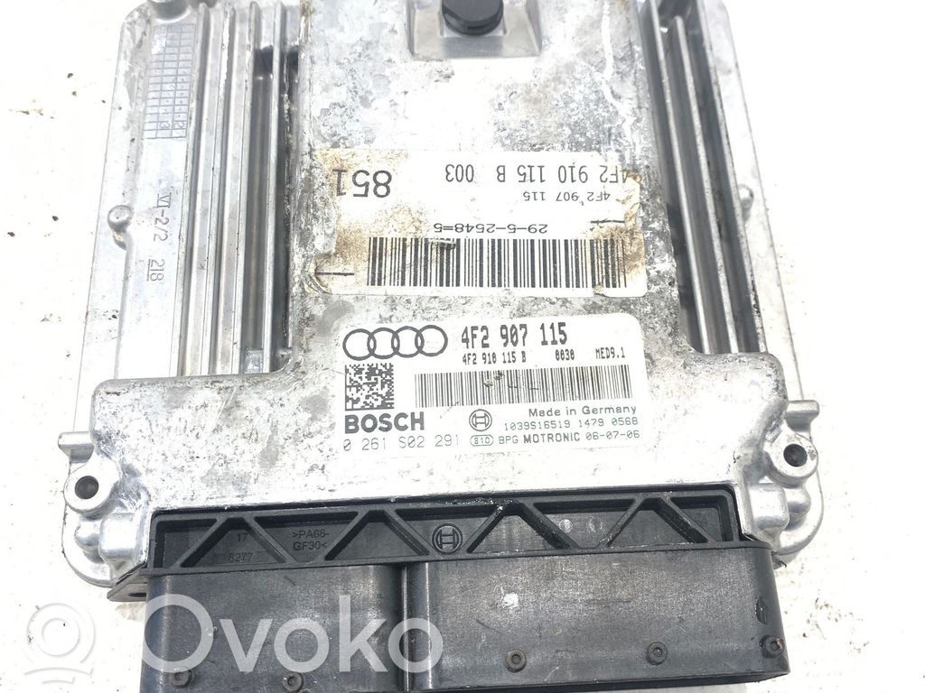 Engine control unit/module   4F2910115,4F2907115,0261S02291