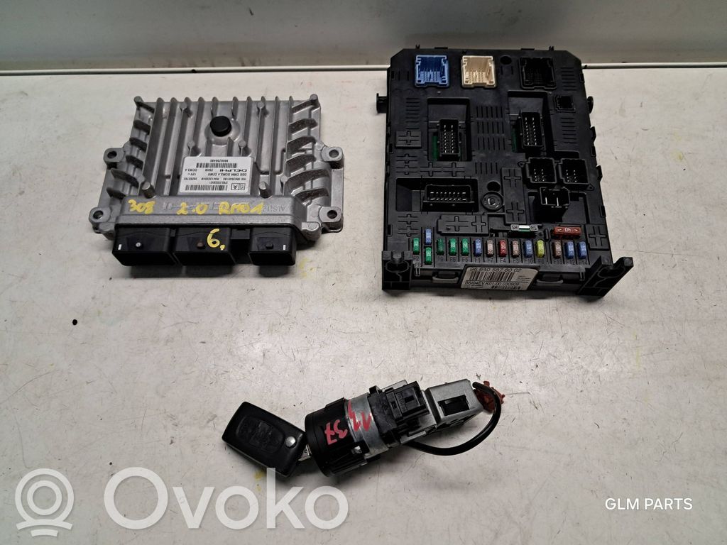 Peugeot 308cc Engine ECU kit and lock set 