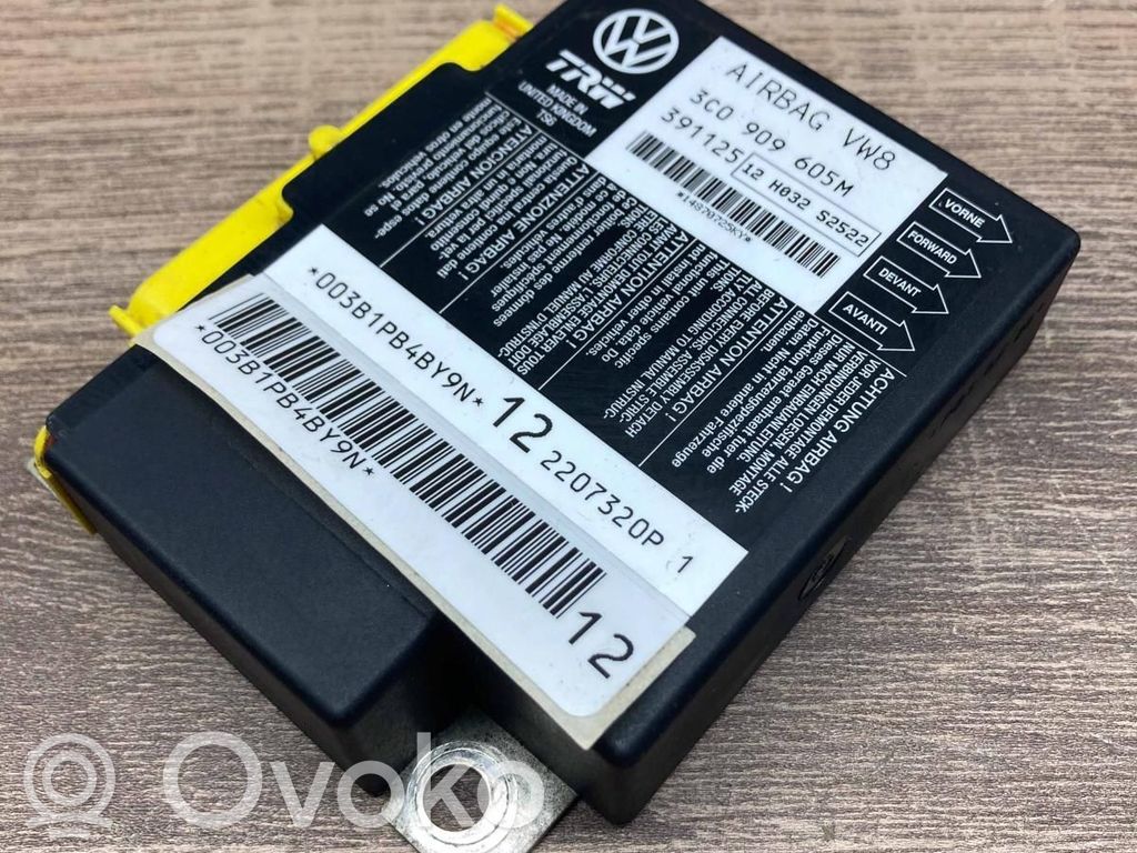 Volkswagen PASSAT B6 Gaisa spilvenu vadības bloks 