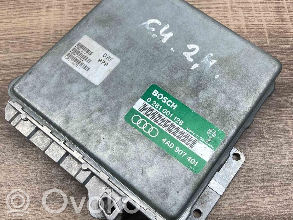 Engine control unit/module ECU   4A0907401,0281001128