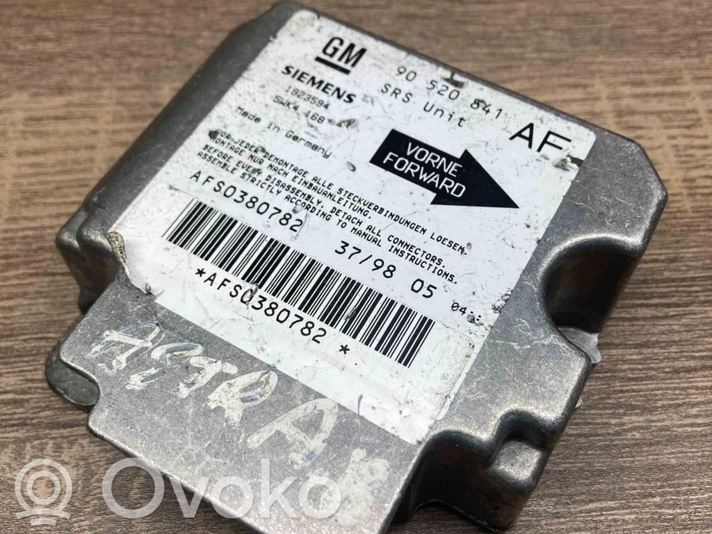 Opel Astra G Unidad de control/módulo del Airbag 