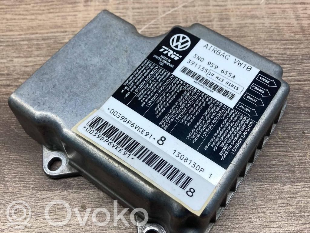 Sterownik / Moduł Airbag   5N0959655A,391135