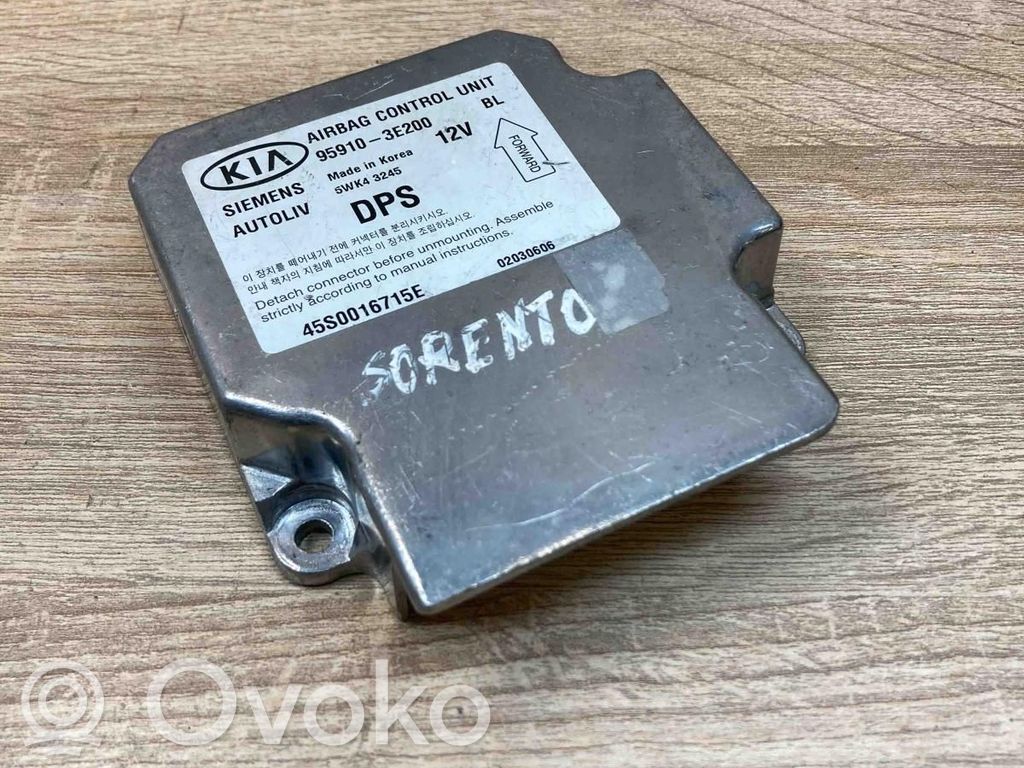 KIA Sorento Airbag control unit/module 