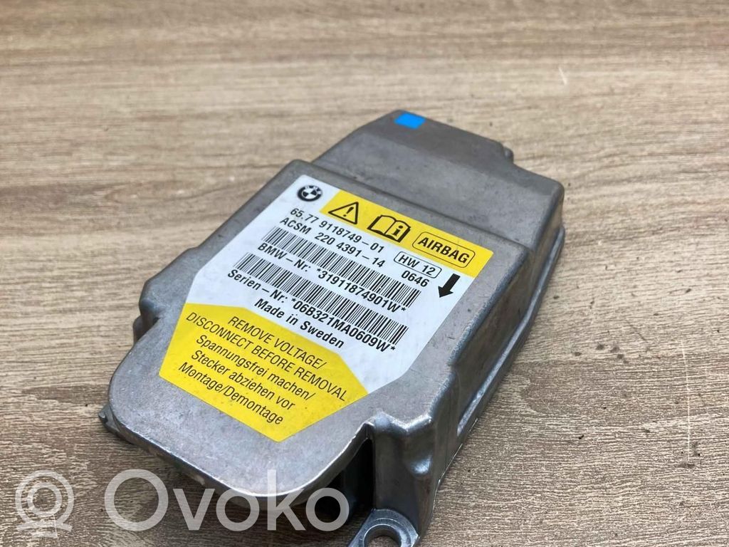 BMW 5 E60 E61 Airbag control unit/module 