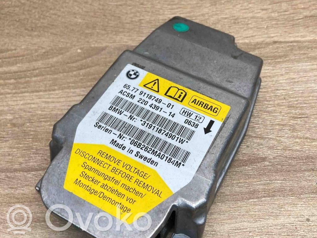 Airbag control unit/module   9118749,220439114