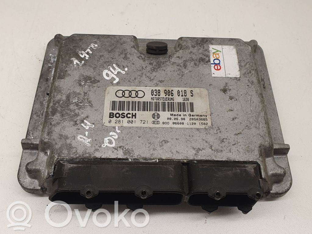 Engine control unit/module ECU   038906018S,0281001721