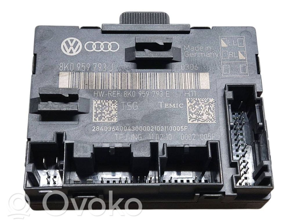 Audi A4 S4 B8 8K Unité de commande module de porte 