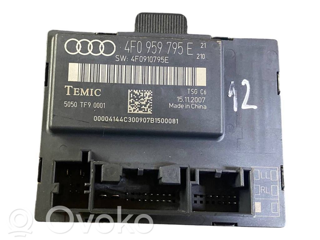 Audi A6 S6 C6 4F Door control unit/module 