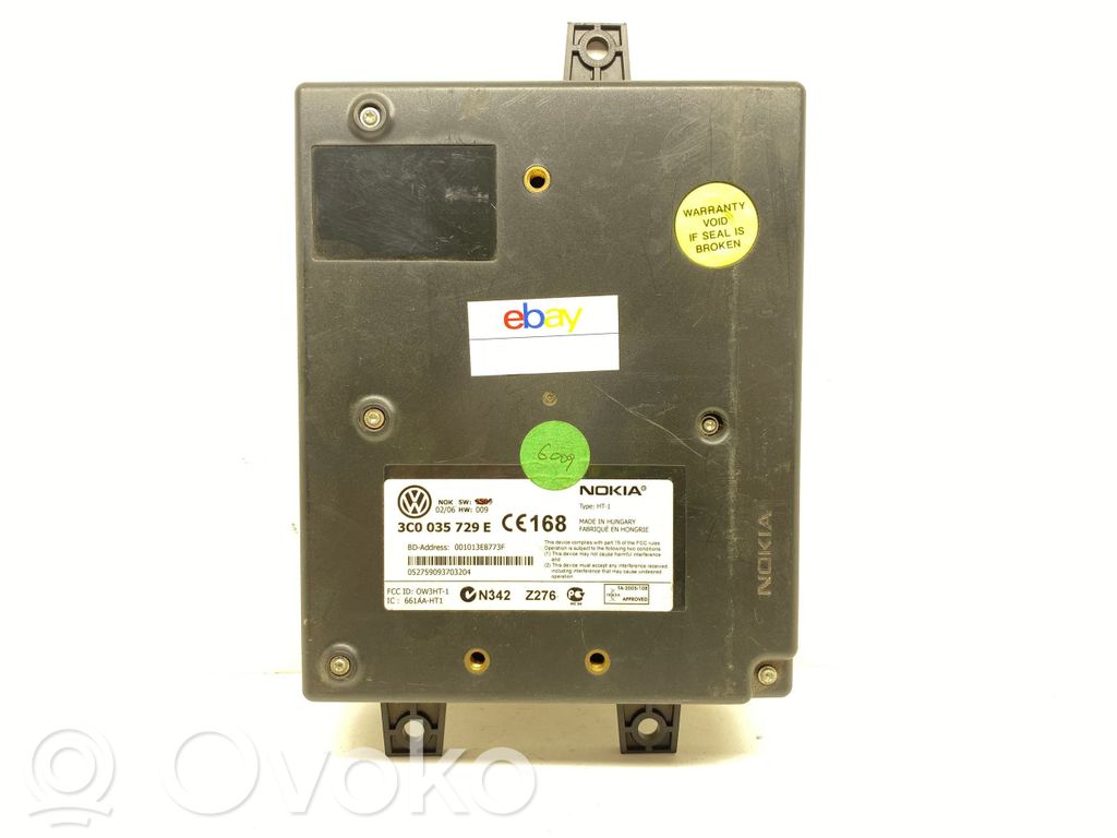 Volkswagen PASSAT B6 Bluetooth control unit module 