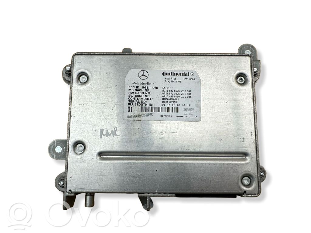 Mercedes-Benz S W221 Bluetooth control unit module 