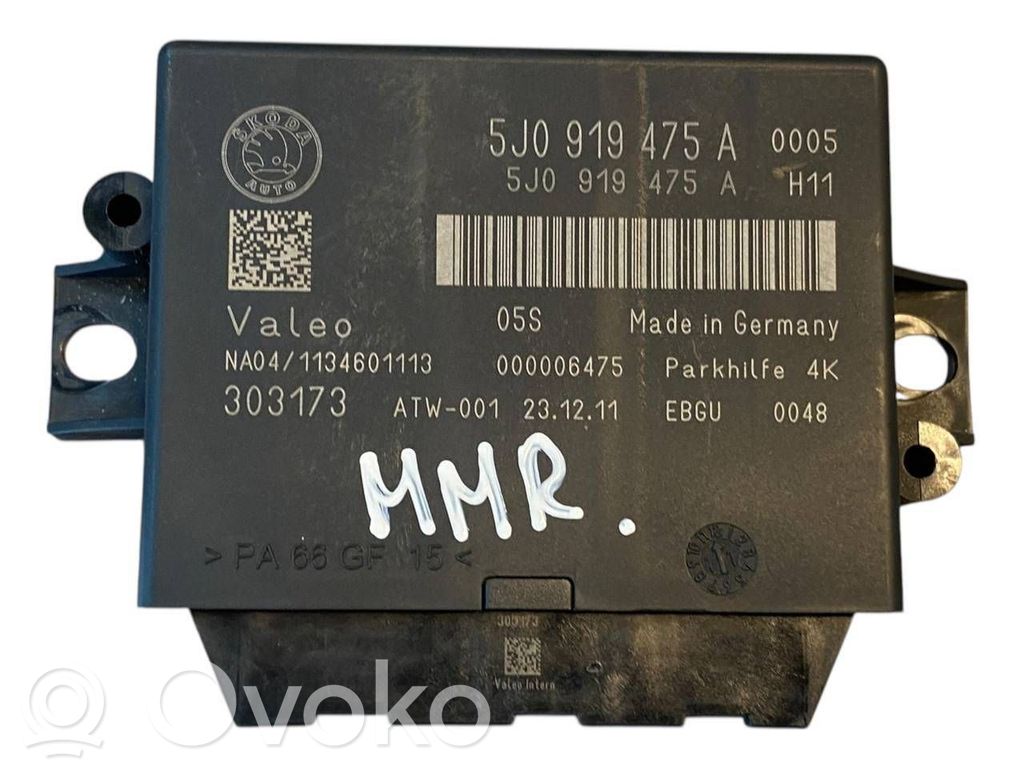 Skoda Yeti (5L) Unité de commande, module PDC aide au stationnement 