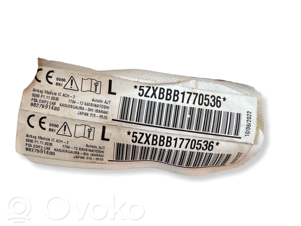 Kurtyna airbag   9827991480,5ZXBBB1770536,5ZXKBBB1770536
