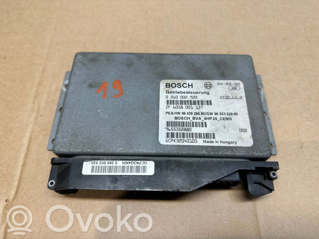 Peugeot 407 Unidad de control/módulo de la caja de cambios 
