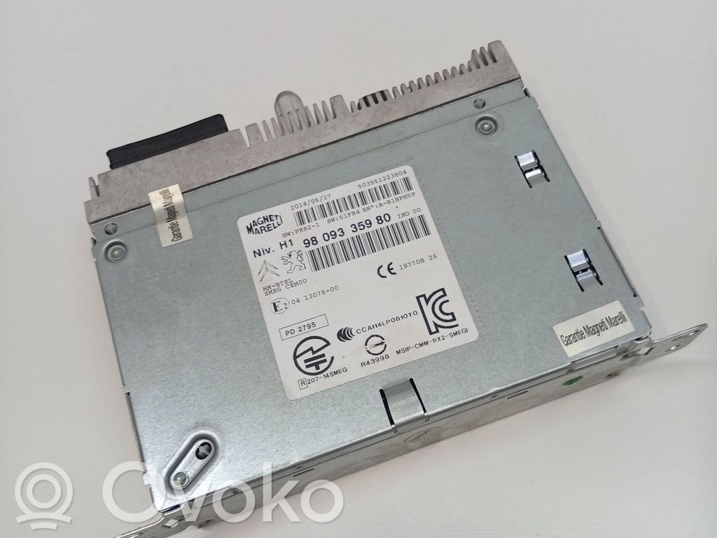 Panel / Radioodtwarzacz CD/DVD/GPS   9809335980,9809335980,1307500