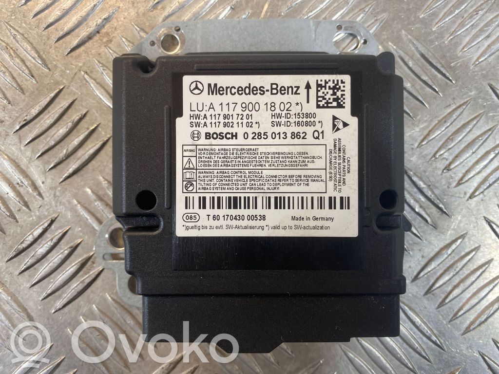 Sterownik / Moduł Airbag   A1179001802,A1179021102