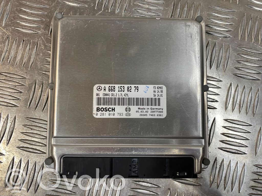 Mercedes-Benz A W168 Sterownik / Moduł ECU 