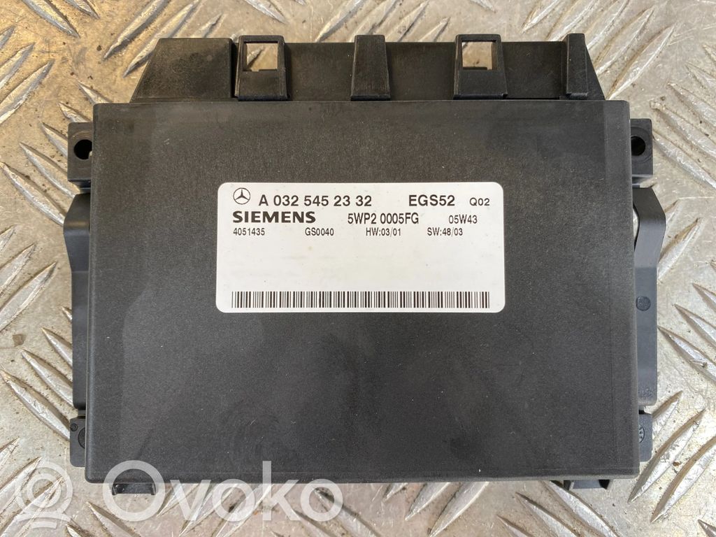Mercedes-Benz CLK A209 C209 Unidad de control/módulo de la caja de cambios 