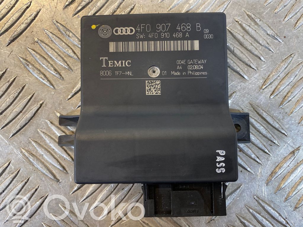 Audi A6 S6 C6 4F Module de passerelle 