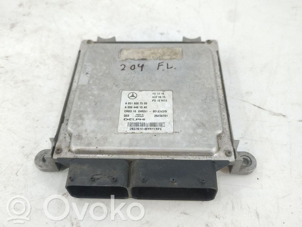 Mercedes-Benz C W204 Unidad de control/módulo del motor 