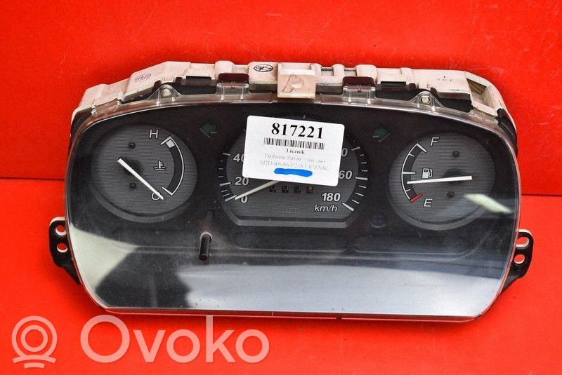 Daihatsu Sirion Vitezometru (grup de instrumente) 