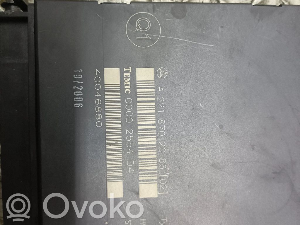 Module de commande de siège   2218702086