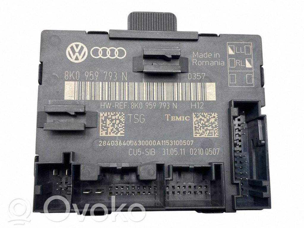 Unitate/modul comandă uși   8K0959793N