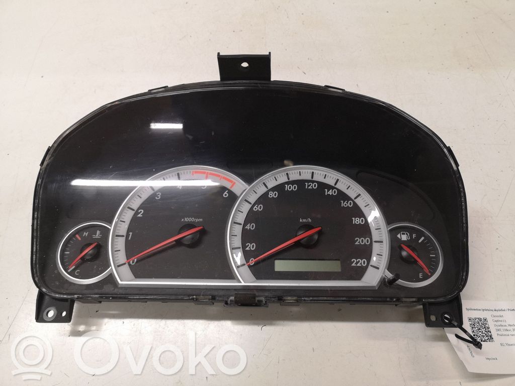 Chevrolet Captiva Tachimetro (quadro strumenti)