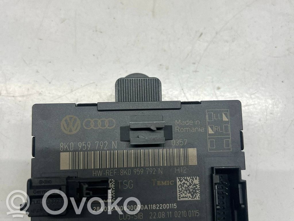Audi A4 S4 B8 8K Oven ohjainlaite/moduuli 