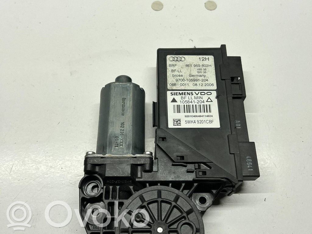 Audi A4 S4 B6 8E 8H Motor del regulador de la ventanilla de la puerta delantera