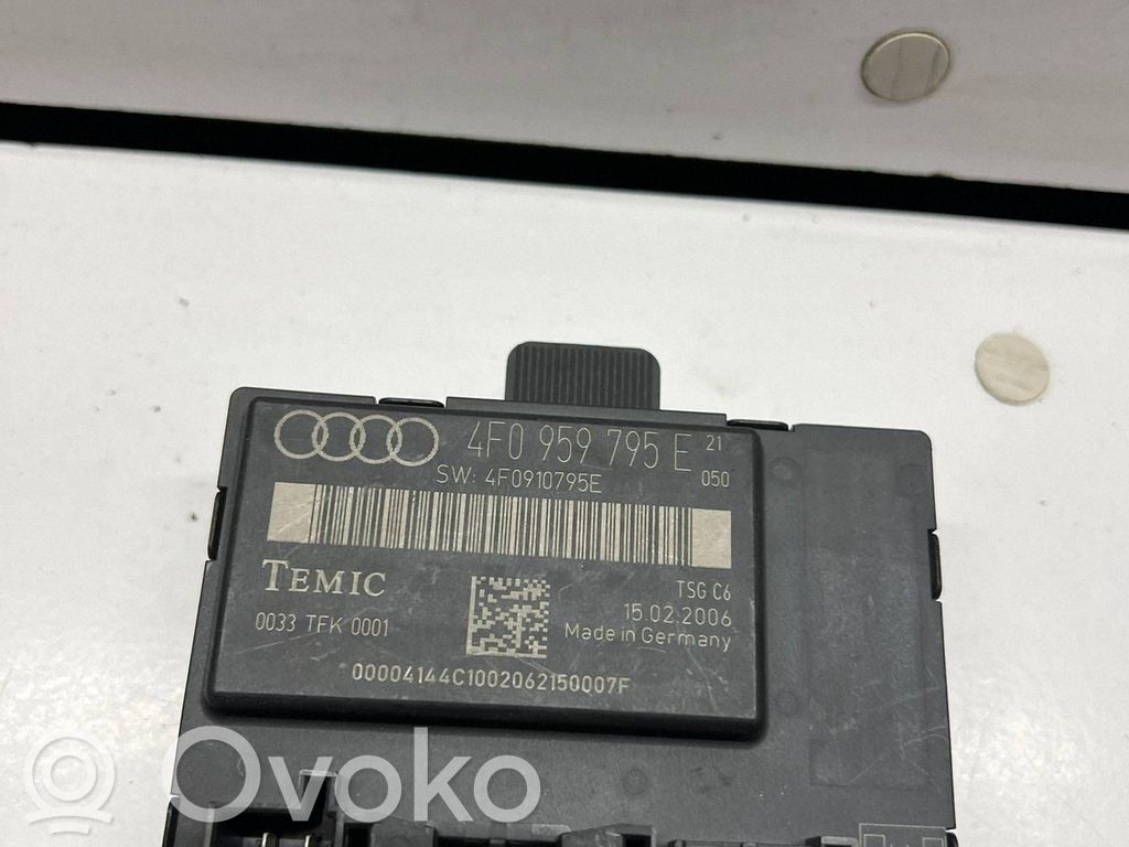 Audi A6 S6 C6 4F Unité de commande module de porte