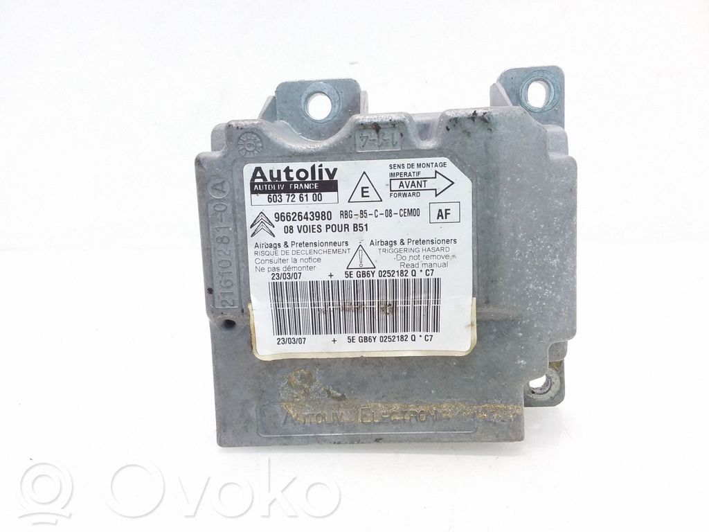 Citroen C4 I Module de contrôle airbag