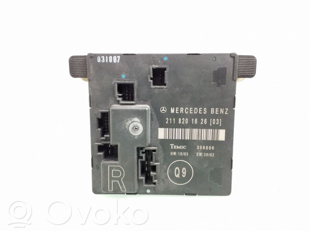 Mercedes-Benz E W211 Oven ohjainlaite/moduuli 