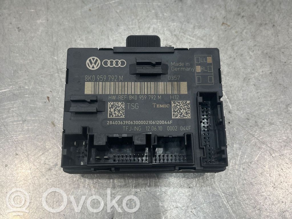 Audi A4 S4 B8 8K Unidad de control/módulo de la puerta