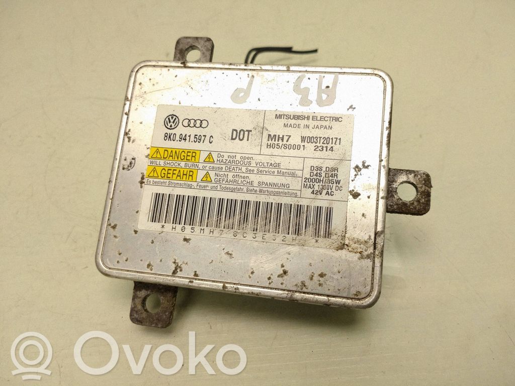 Audi A3 S3 8P Lastre de faros xenón