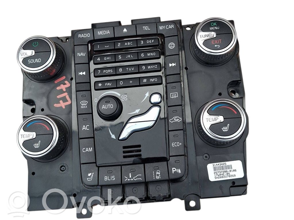 Volvo S60 Climate control unit 