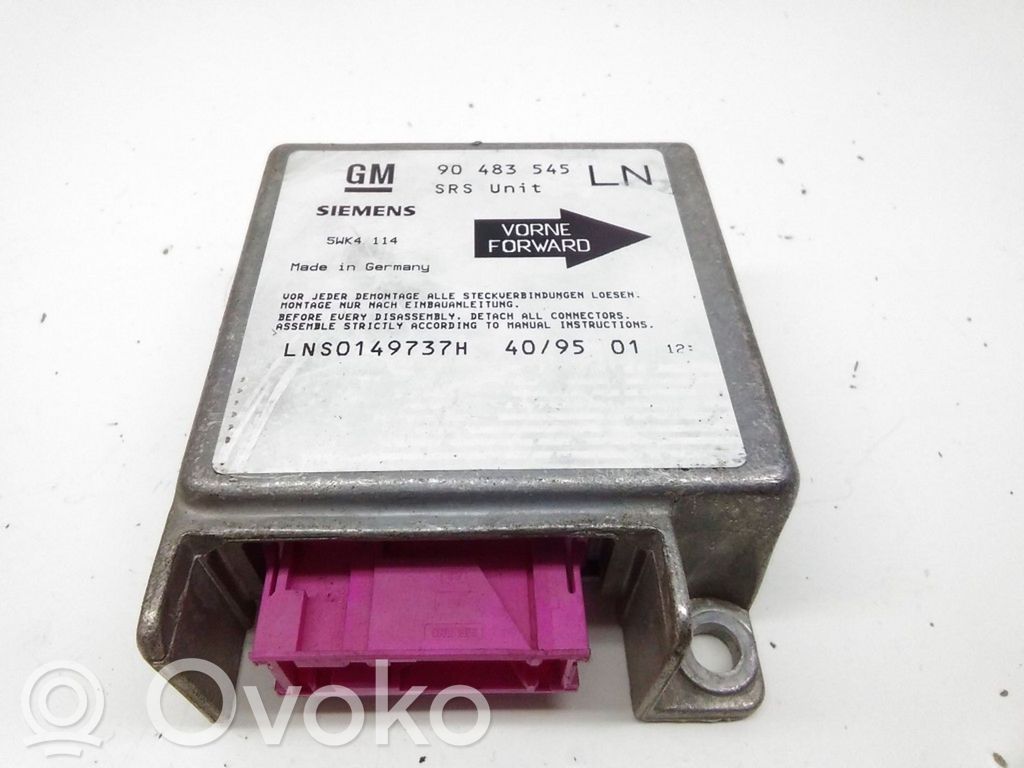 Airbag control unit/module   90483545,LN0149737H