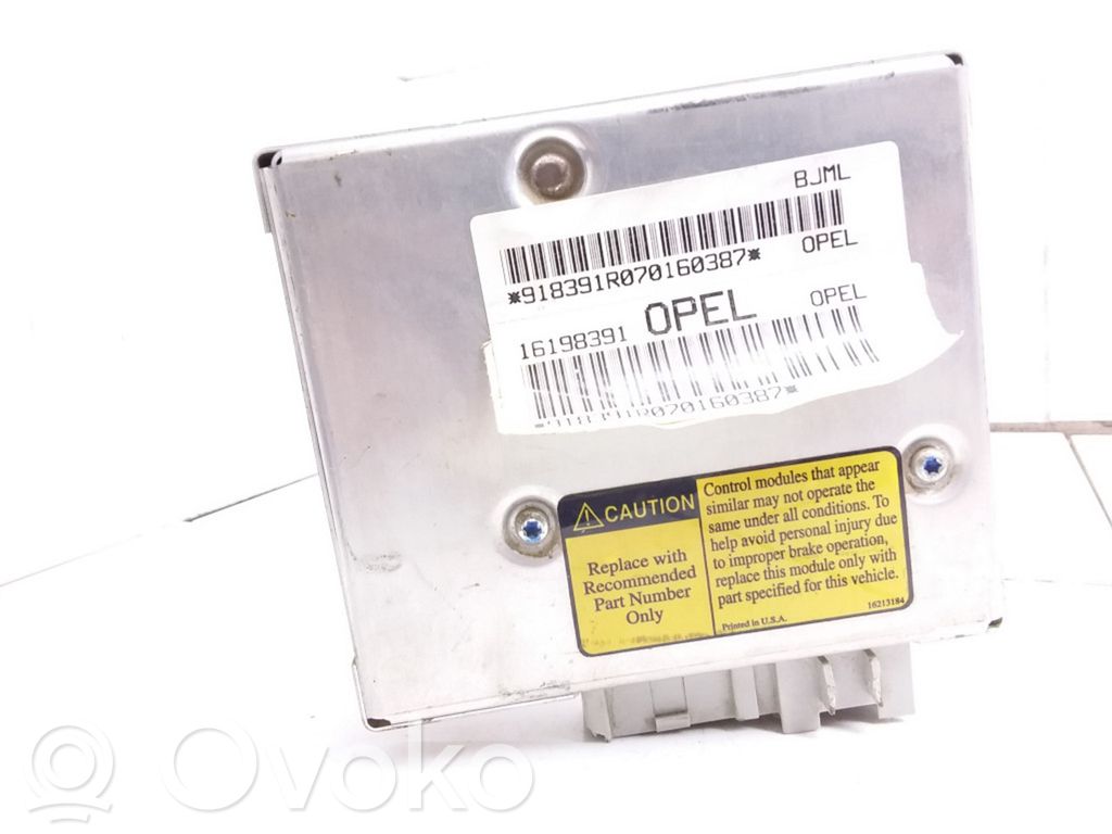 ABS control unit/module   16198391,16213184