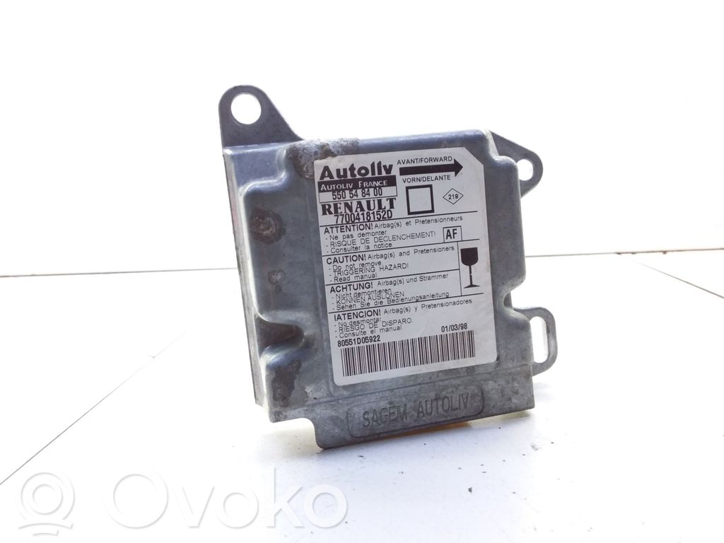 Renault Megane I Airbag control unit/module 
